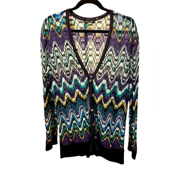 Nic+Zoe button down cardigan size L - Picture 1 of 6